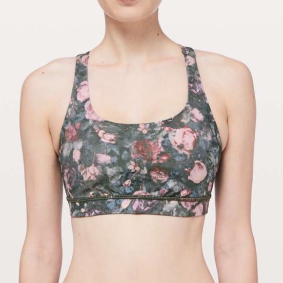 lululemon athletica Other - Lululemon Energy Bra Frosted Rose Multi Size 4